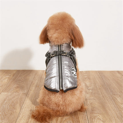 Vêtements pour chiens Manteau imperméable pour animaux de compagnie avec harnais