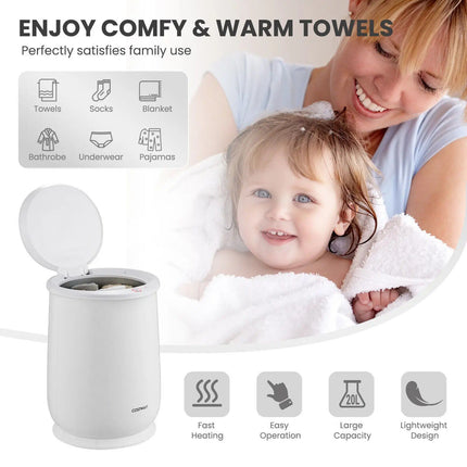 Luxury 20L Indoor Towel Warmer Bucket - Wnkrs