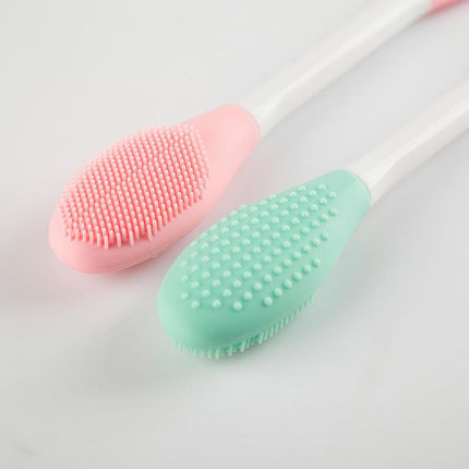 Brosse à masque facial à double extrémité en silicone souple