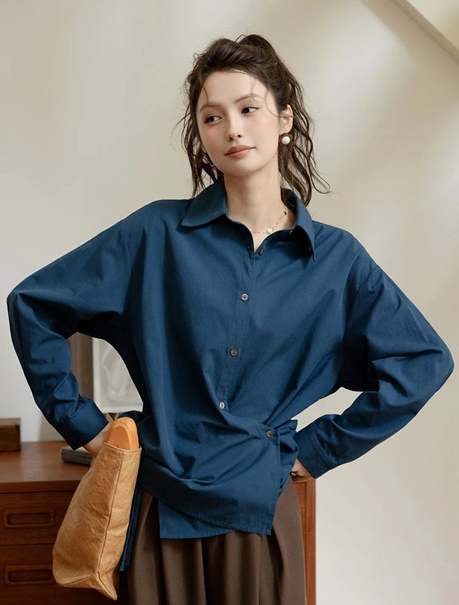 Camisa de mujer de manga larga para ir al trabajo