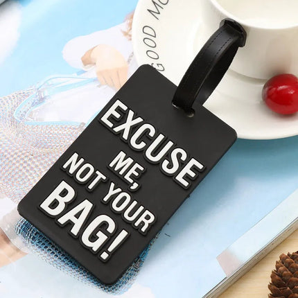 Cute "Not Your Bag" Silicone Luggage Tags