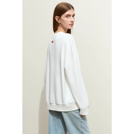 Pull brodé minimaliste pour femme