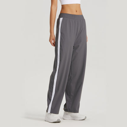 Pantalon de jogging de sport polyvalent avec motif rayé