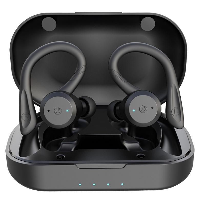 Waterproof Bluetooth 5.0 Sports Earbuds with 20 Hours Playtime | Dual Wear Style Wireless Headset