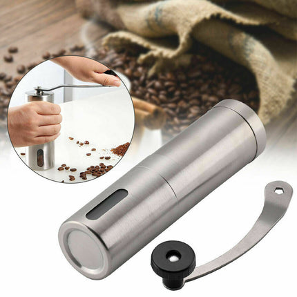 Hand Crank Pepper Conical Burr Grinder Coffee Beans Mill Muller Stainless Steel - Wnkrs