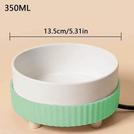 Eco-Friendly USB Rechargeable Heated Pet Water Bowl for All Dog Breeds - Wnkrs