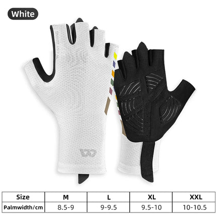 Gants de cyclisme respirants à demi-doigts