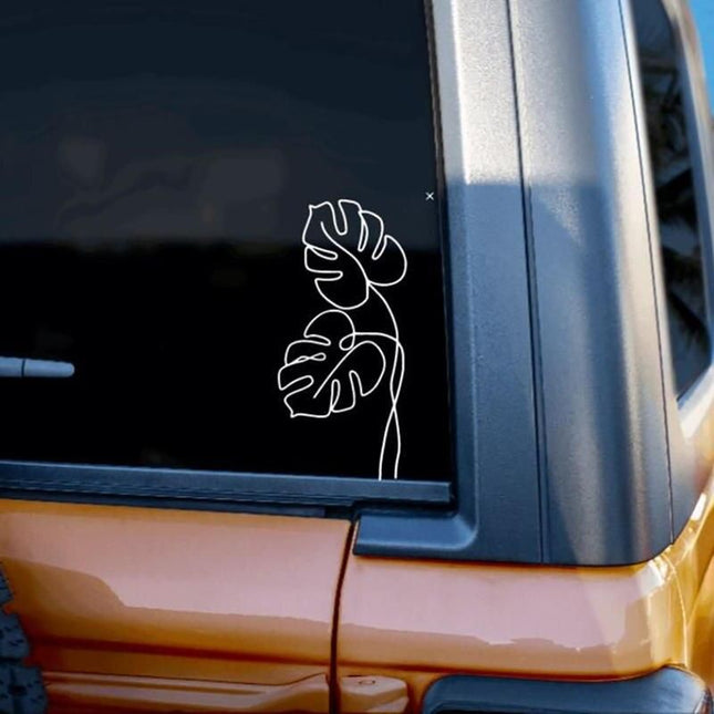 Chic Monstera Leaf Vinyl Decal - Wnkrs