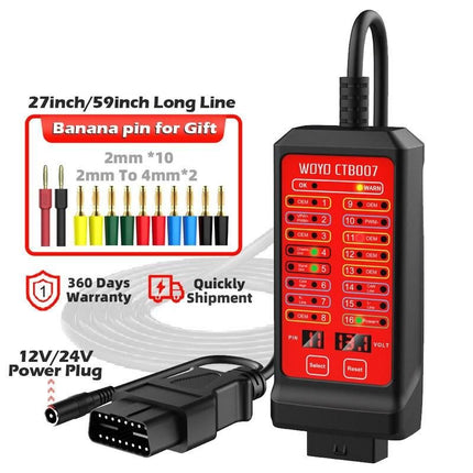 12V/24V Car OBD Breakout Box with Extension Cable - Wnkrs