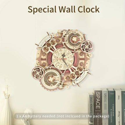 3D Zodiac Wall Clock Wooden Puzzle - Wnkrs