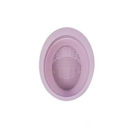 Nettoyeur de pinceaux de maquillage en silicone et bol de lavage pliable