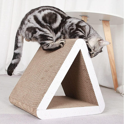 Rascador triangular grande para gatos