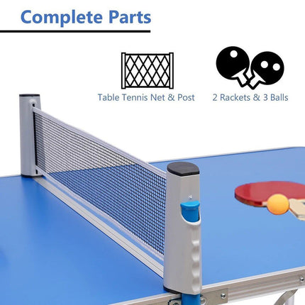 Portable Aluminum Outdoor Table Tennis Set - Wnkrs