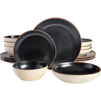 16-Piece Double Bowl Dinnerware Set - Wnkrs