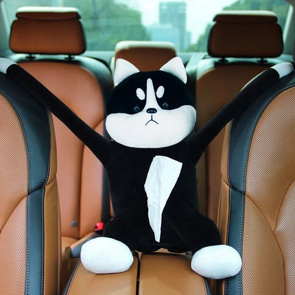 Cute Cartoon Car Tissue Holder - Sun Visor & Armrest Compatible - Wnkrs