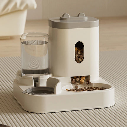 Distributeur automatique d'eau et de nourriture pour chat 2 en 1