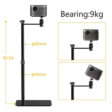 Adjustable Height Projector Stand with Tray and 1/4" Screw - Wnkrs