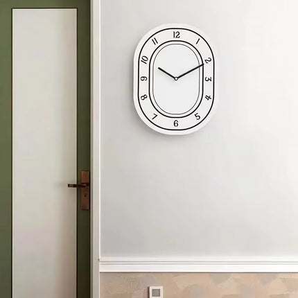 Reloj de pared blanco minimalista creativo