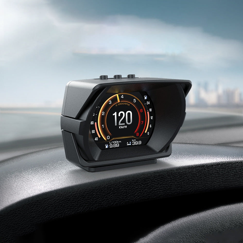 Digital OBD Dashboard Gauge with MEMS and G-Force Display