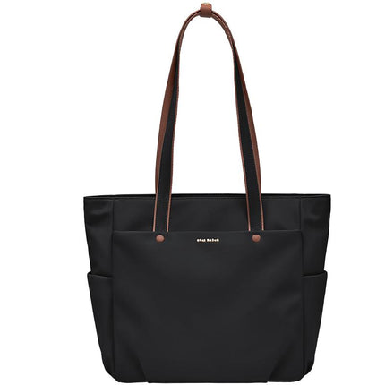 Trendy Women's Tote Shoulder Bag with Zips