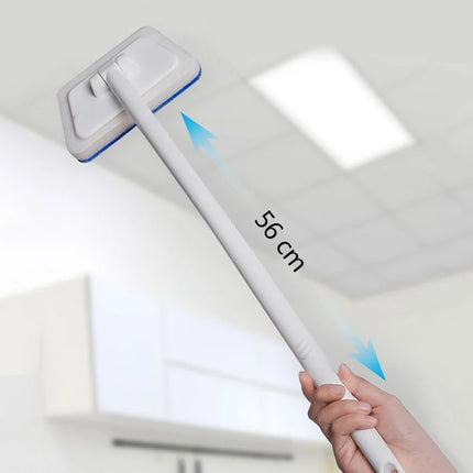 Brosse de nettoyage multifonctionnelle pour murs et sols de salle de bain à long manche