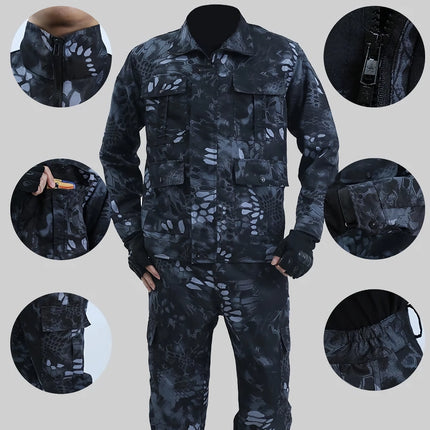 Combinaison de camouflage d'extérieur pour hommes – Salopette d'été résistante à l'usure