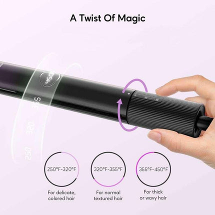 Luxury 2-in-1 Hair Straightener and Curling Iron with Nano Titanium Technology - Wnkrs