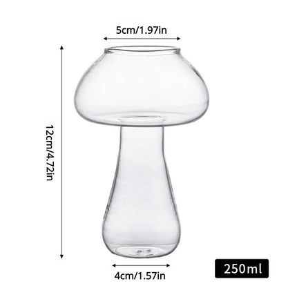 Copa de cóctel transparente con forma de hongo de 250 ml