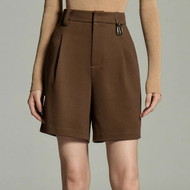 Short en laine pour femme