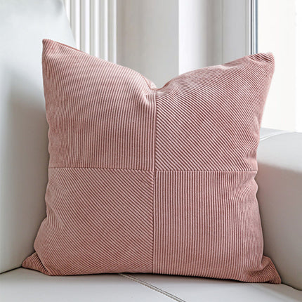 Nordic Ins Dirty Pink Splicing Pillow - Wnkrs