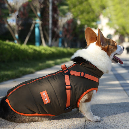 Chaqueta acolchada impermeable para mascotas