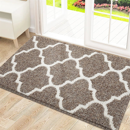 Absorbent Non-Slip Indoor Doormat - Low-Profile Dirt-Resistant Entryway Mat