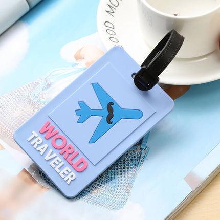 Cute PVC Plane Letters Luggage Tags