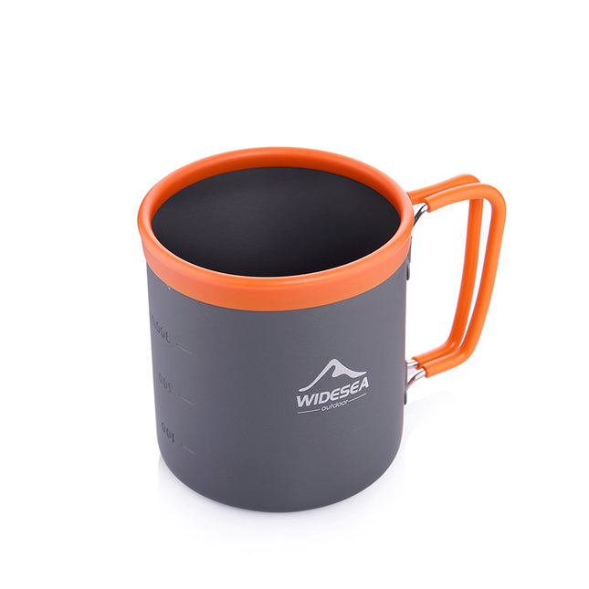 Taza de aluminio para acampar