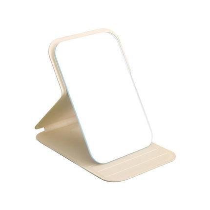 Miroir de maquillage pliable à rabat floral Miroir de poche portable Miroir de maquillage rectangulaire pour femmes Miroir de vanité portatif