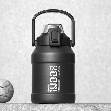 Insulated Stainless Steel Water Bottle with Removable Straw