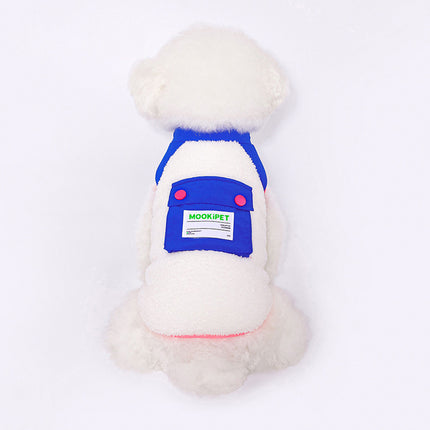 Chaleco Sherpa de poliéster para mascotas: ropa cálida de vellón para perros y gatos pequeños y medianos