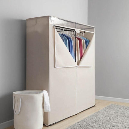 Extra Wide Single Tier Steel Tube & Fabric Clothes Closet - Wnkrs