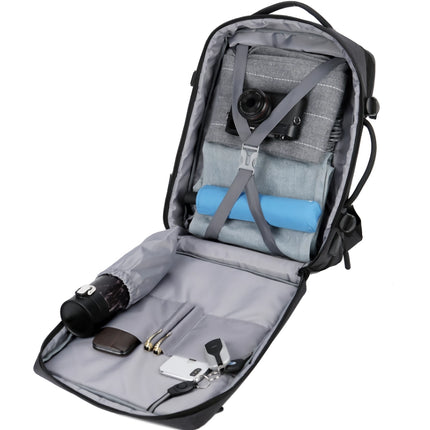 Classic Expandable Travel Backpack with USB Charging Port