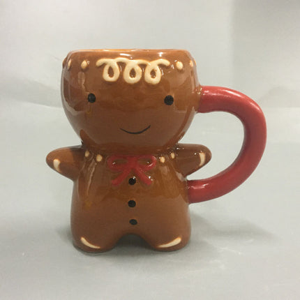 Gingerbread Man Christmas Ceramic Tea Mugs - Wnkrs