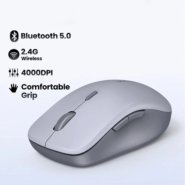 Ergonomic Bluetooth Wireless Mouse with 4000DPI and 6 Silent Buttons