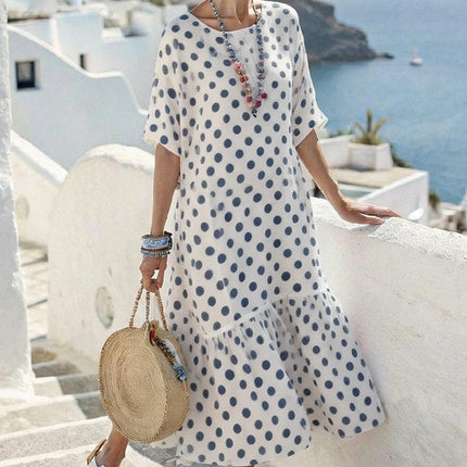 Womens Digital-Print Long Dress