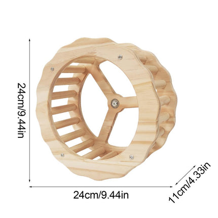 Rueda de ejercicio de madera