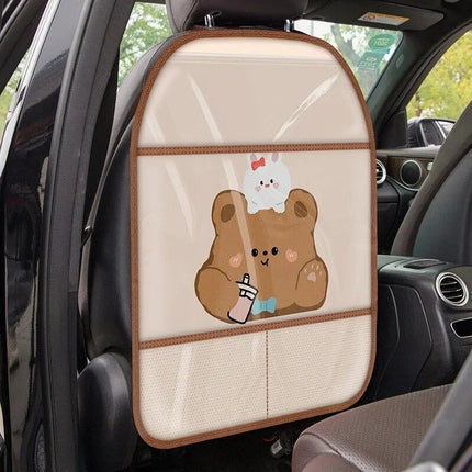 Waterproof Cartoon Car Seat Back Protector for Kids - Wnkrs