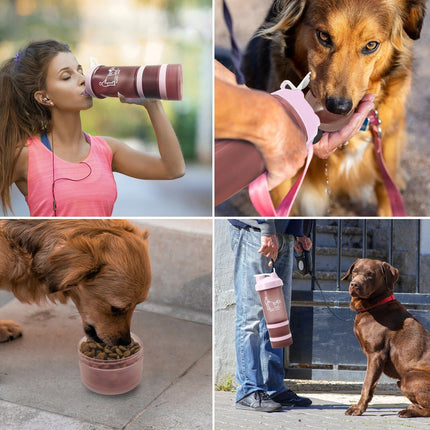 Portable 2-in-1 Dog Water Bottle & Bowl - Wnkrs