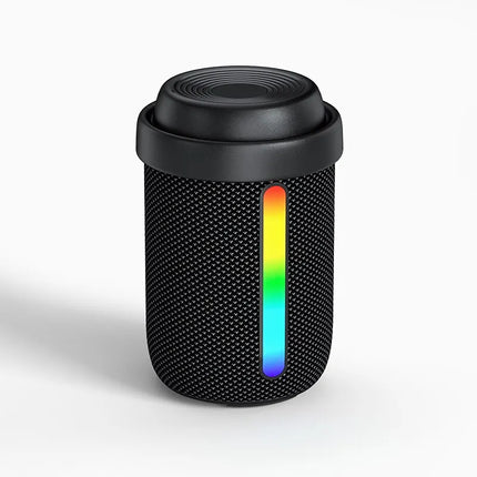 Minialtavoz Bluetooth RGB portátil de 5 W: resistente al agua, graves potentes, caja de música inalámbrica para exteriores