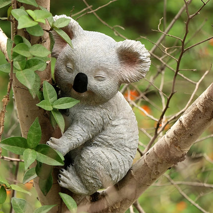 Encantadora estatua de koala para exteriores para la decoración del jardín