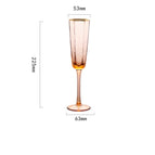 Hexagonal Champagne Glass