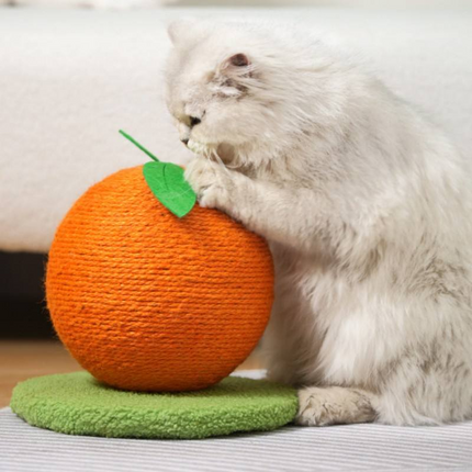 Rascador para gatos duradero con bola de sisal