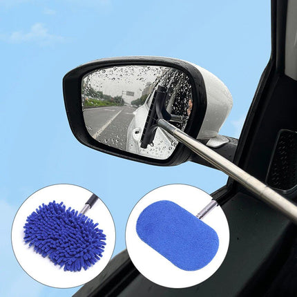 3-in-1 Extendable Car Window Cleaning Kit with Rotating Head - Wnkrs